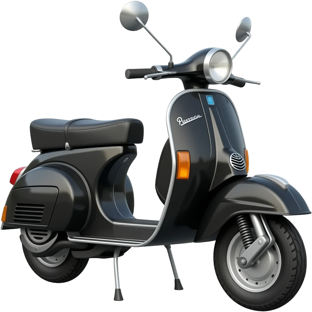 vintage Puch Maxi moped black emoji