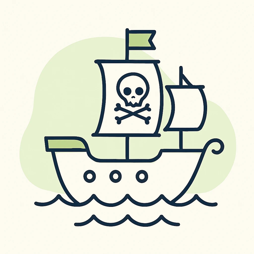 pirate ship emoji