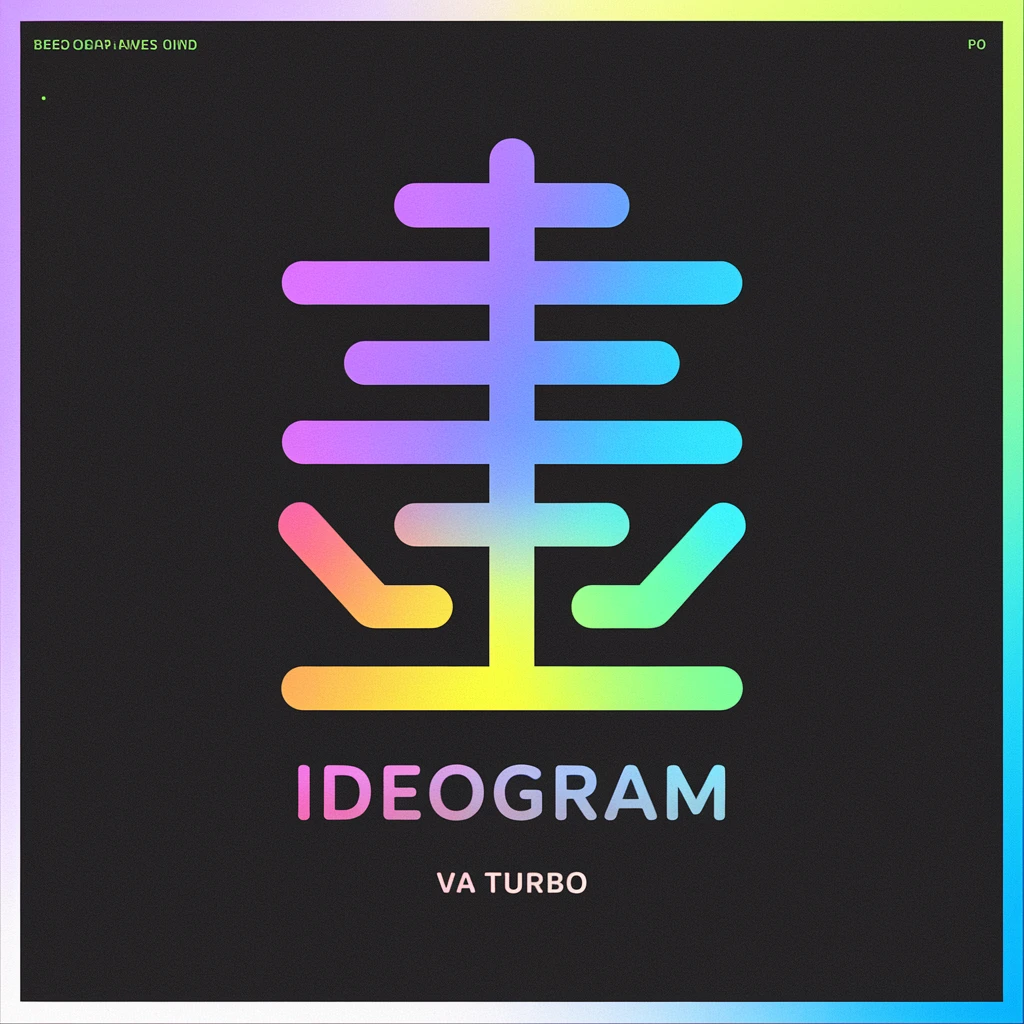 make a colorful text of "Ideogram V2a Turbo" emoji