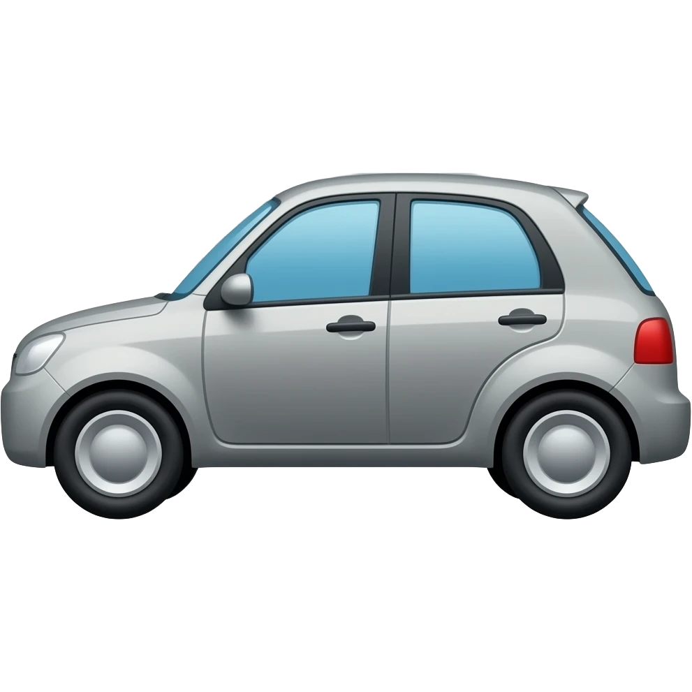 A single document is stacked behind the flat car. emoji