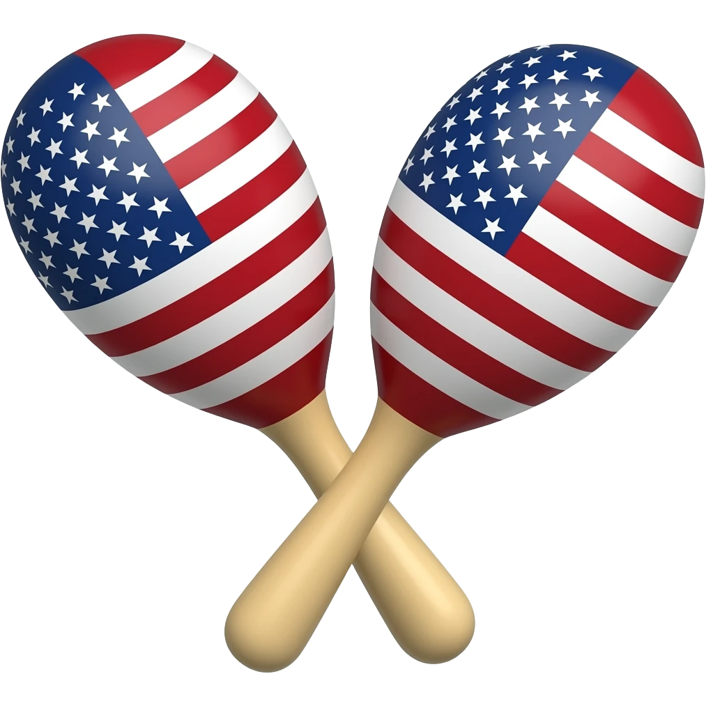 maracas usa flag emoji