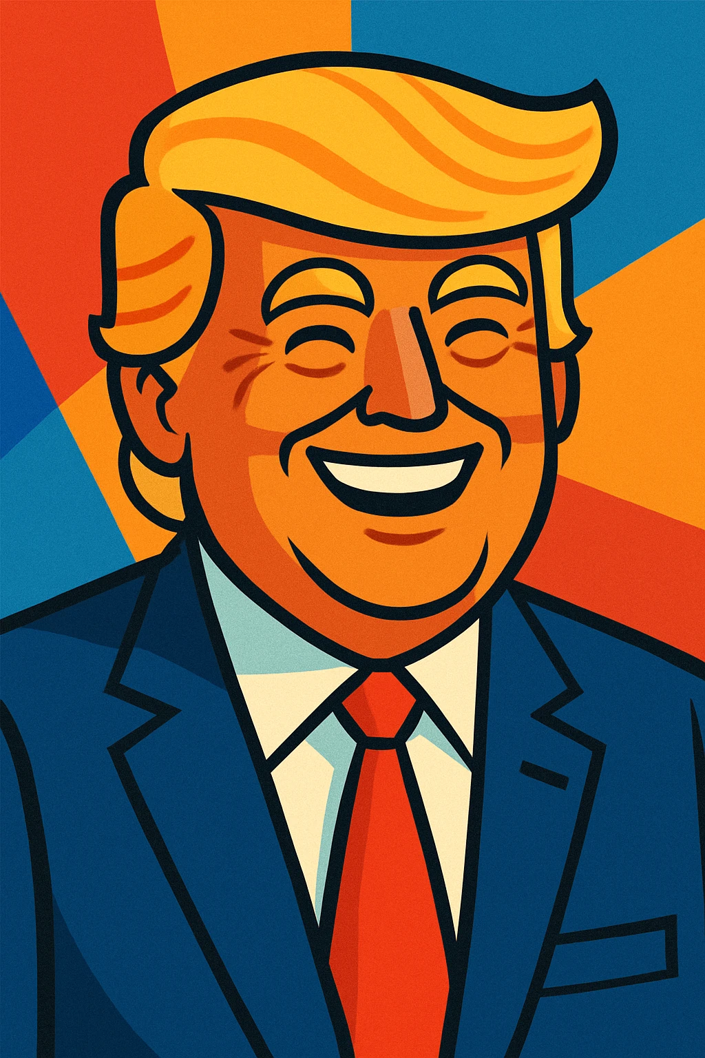 President Trump happy emoji