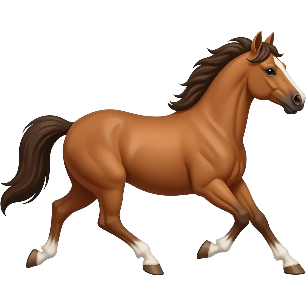 horse running right emoji