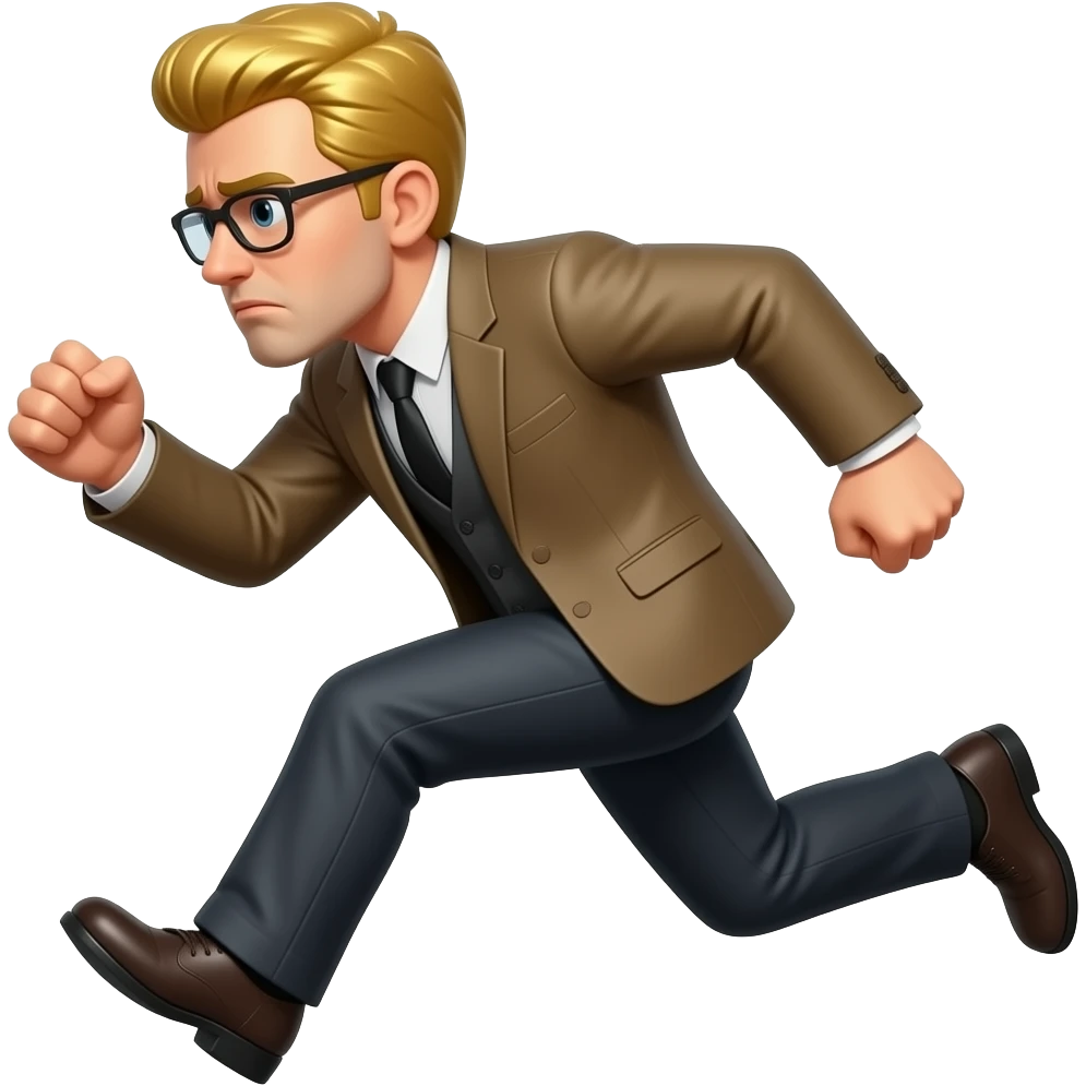 RUNNING emoji gold thief that looks guilty emoji