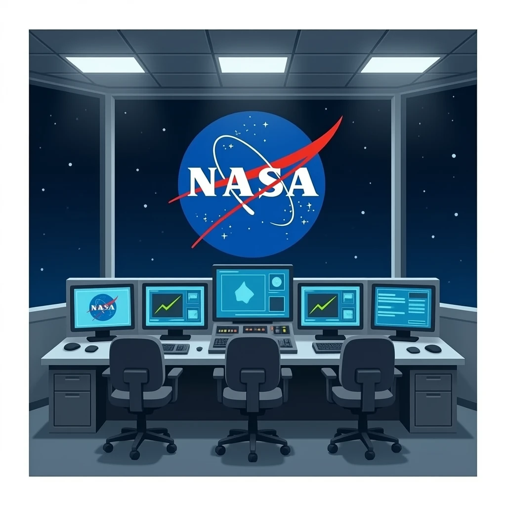 control room of  nasa emoji