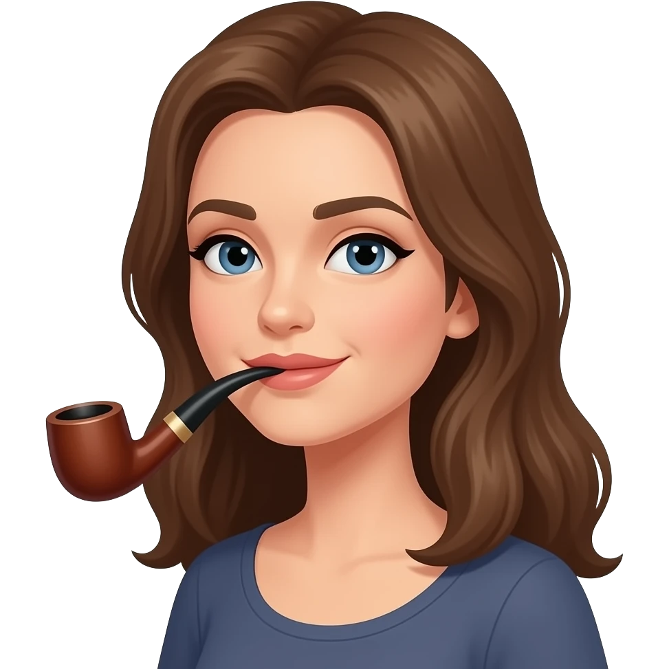 Une femme qui fait une pipe emoji