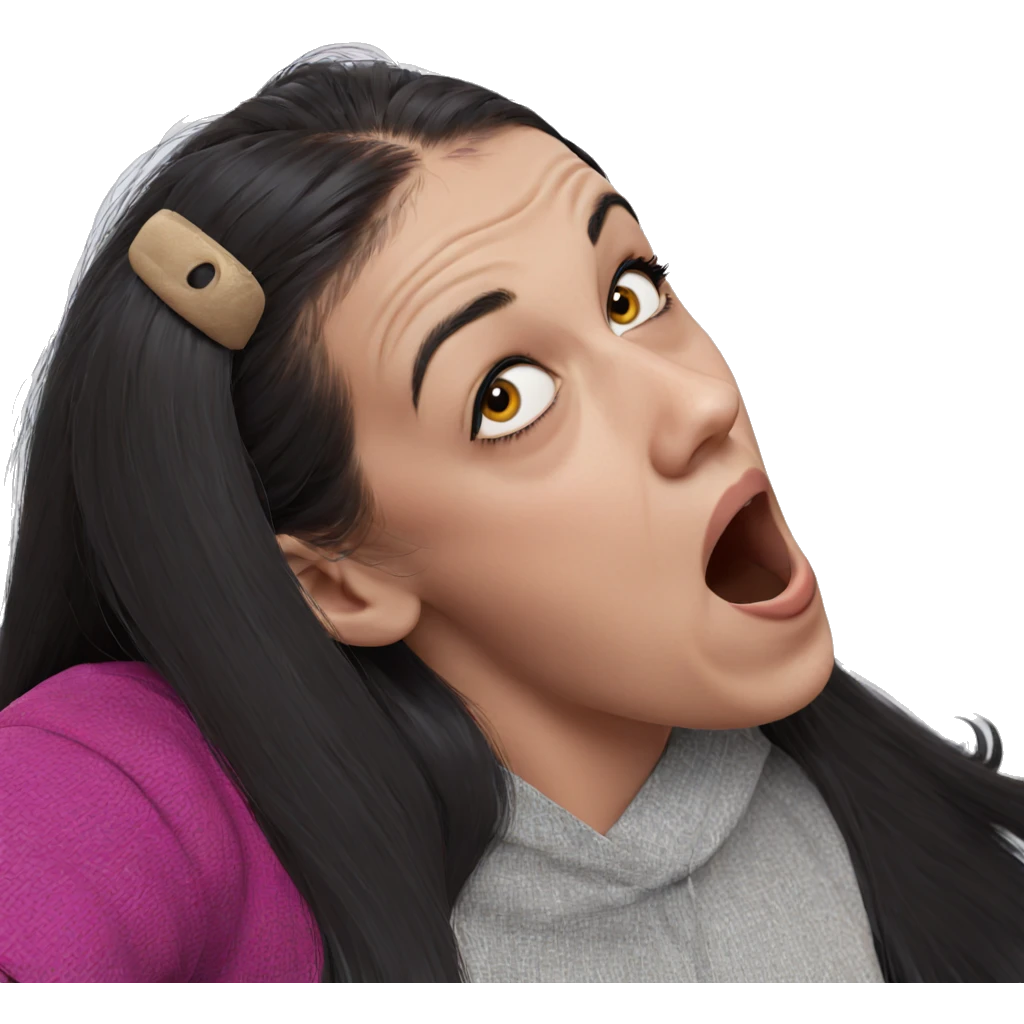 girl with long black hair emoji