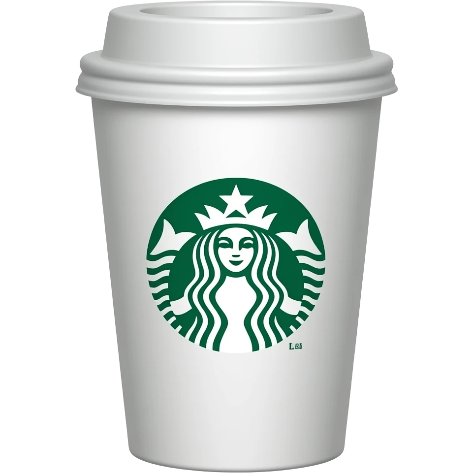 Make an aesthetic starbucks cup emoji