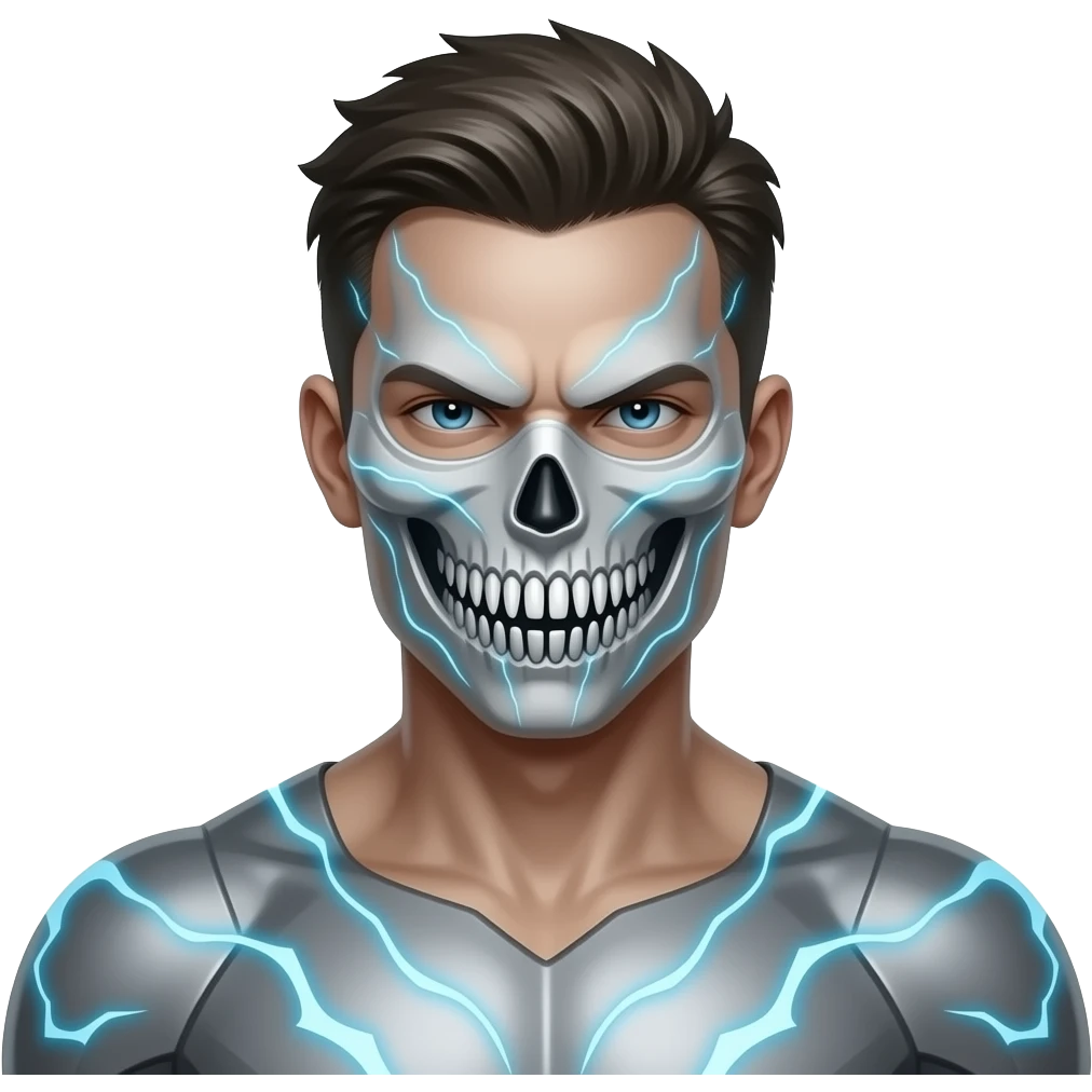 A god which îs a human mare of plasma with a killer mask and has inimaginabile power emoji