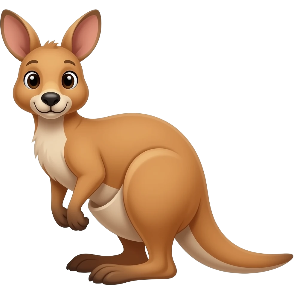 Cartoon wallaby emoji