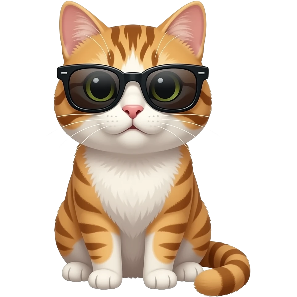 Cat wearing sunglasses emoji
