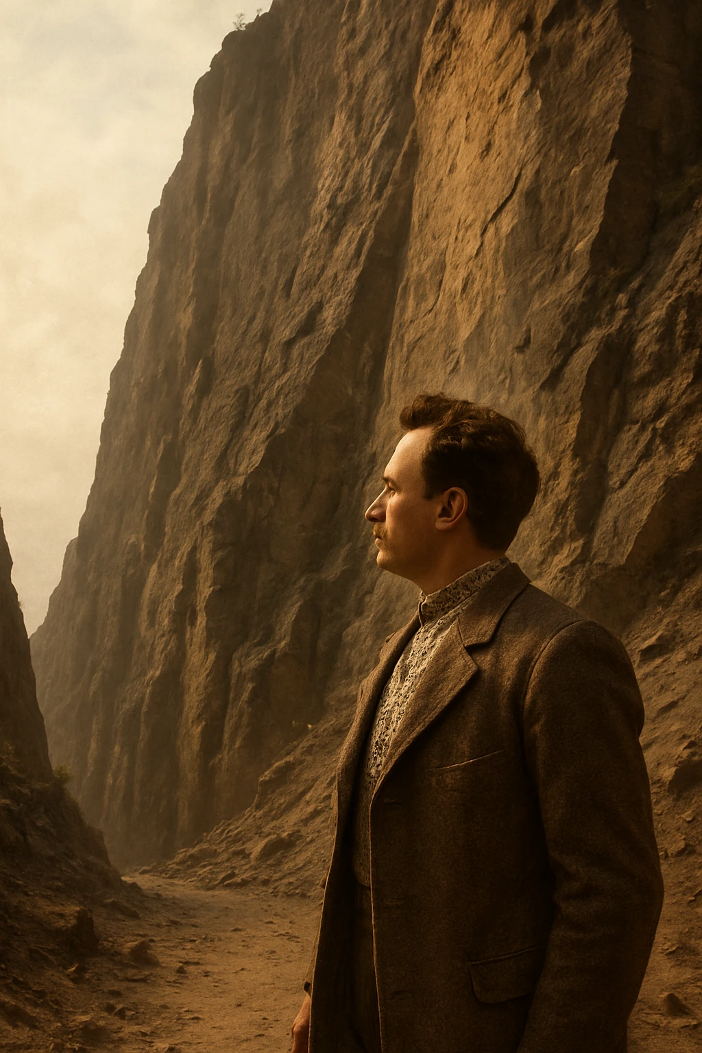 stands at the foot of the cliff emoji