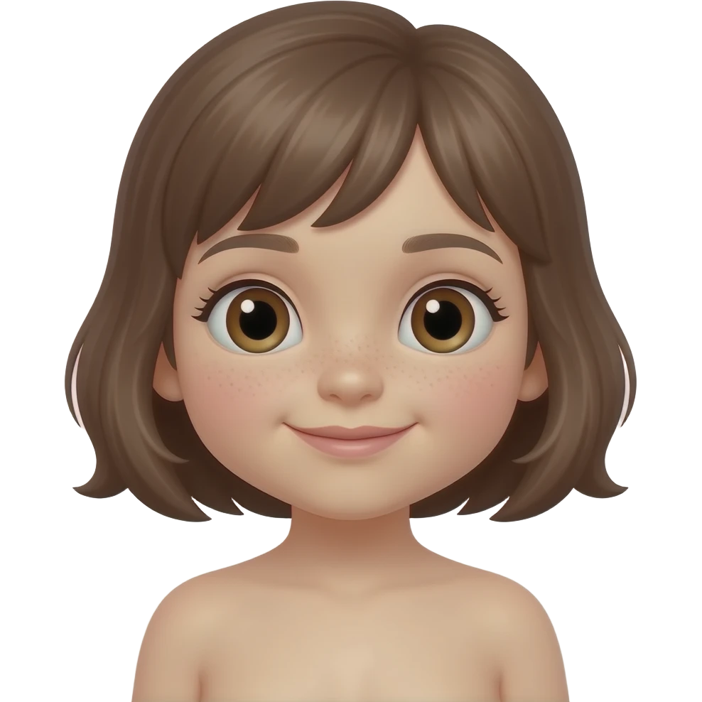Fais une petite fille nue emoji