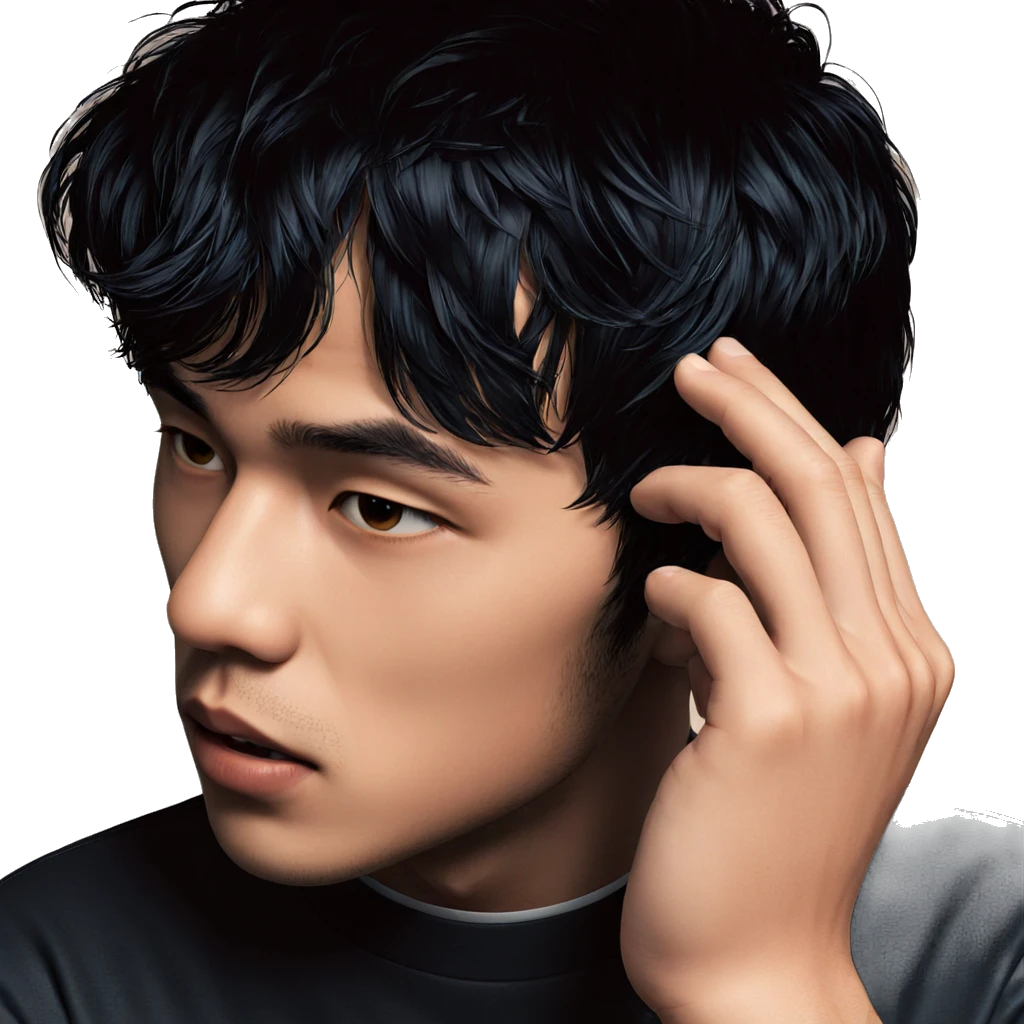 realistic portrait of a boy emoji