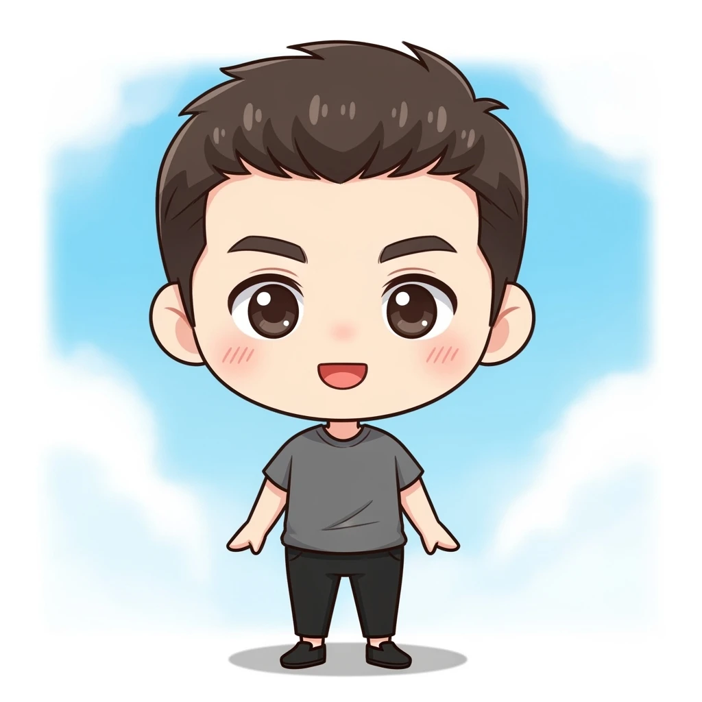 A man chibi style emoji