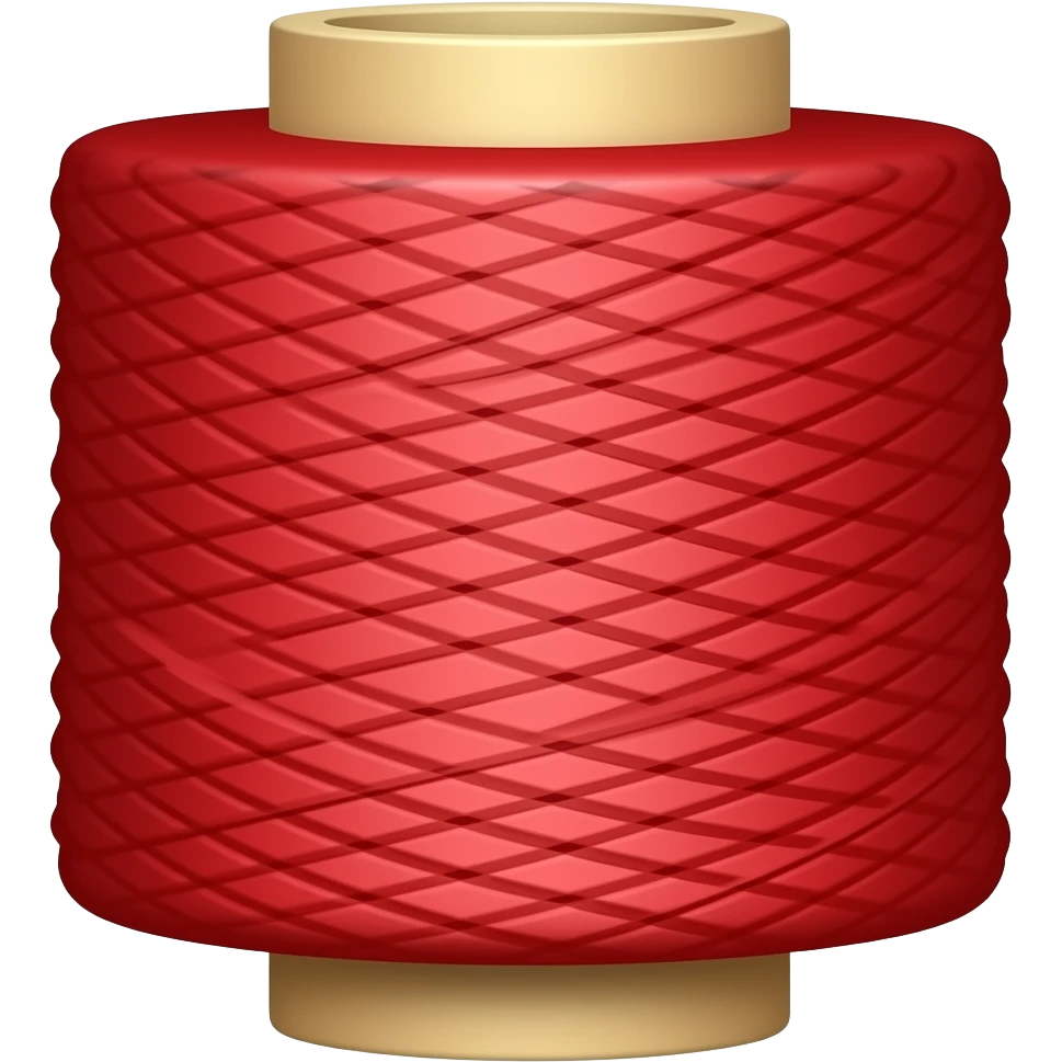 Hilo corto rojo emoji