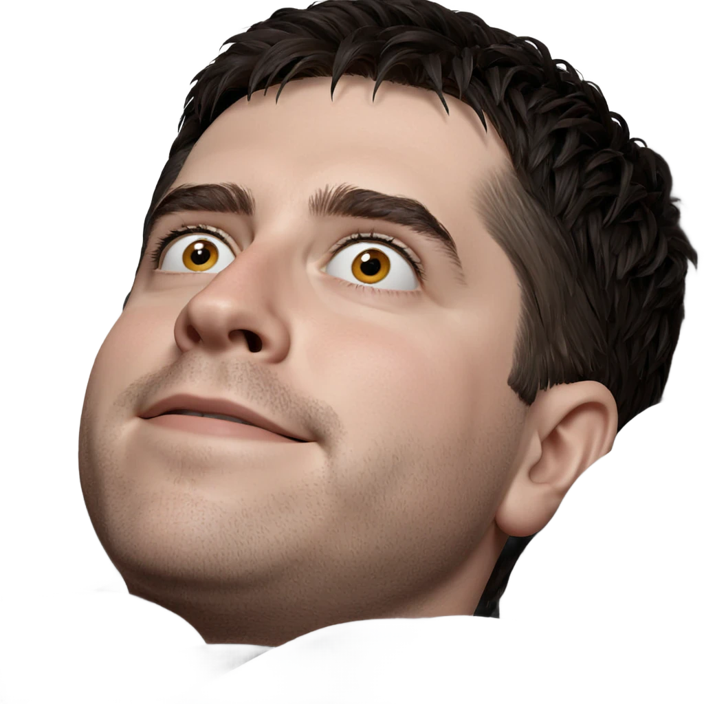 realistic portrait of solo male emoji