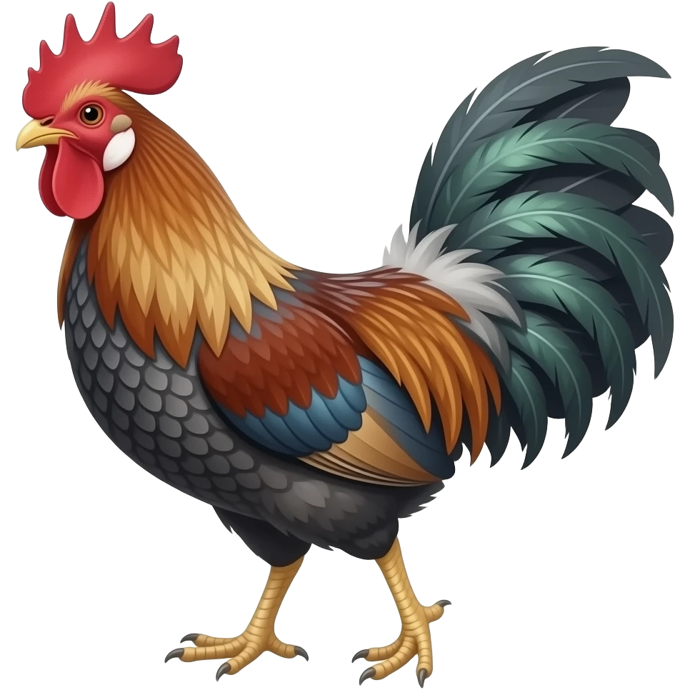Grey junglefowl emoji emoji