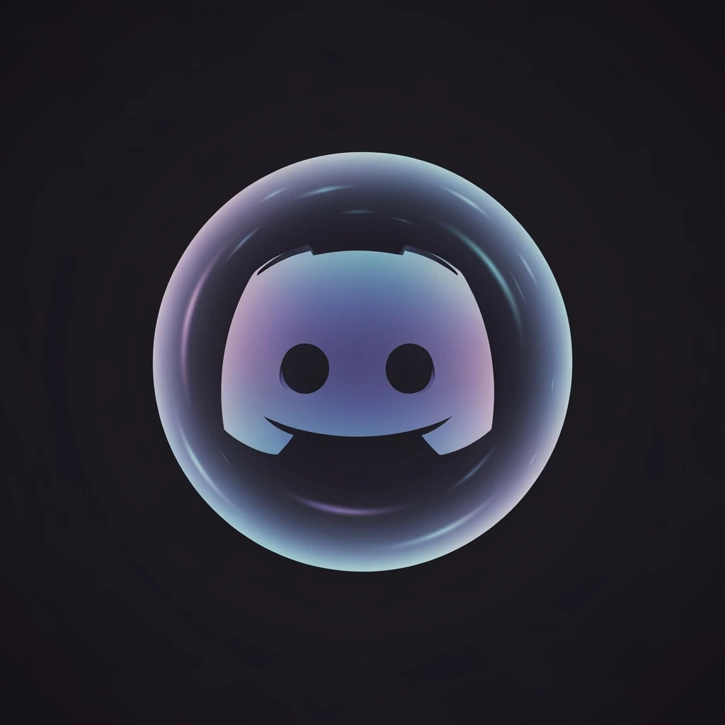 discord orb, ultra minimal, expressive, variation 4 emoji