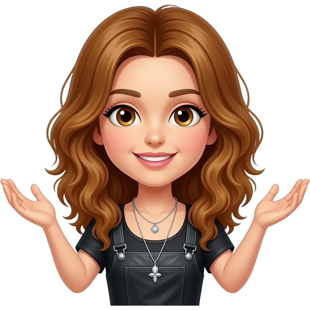 a singer with empty hands and spice hairs emoji