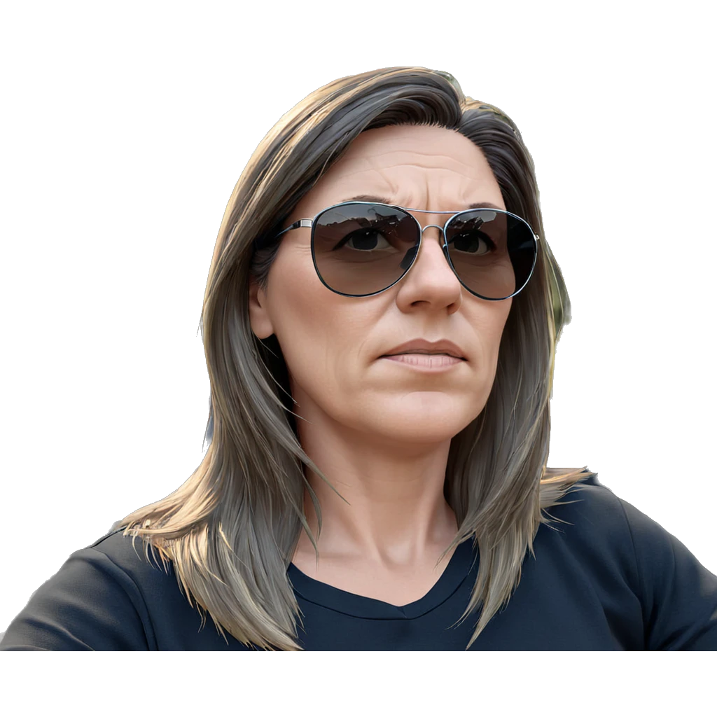 girl in sunglasses outdoors emoji