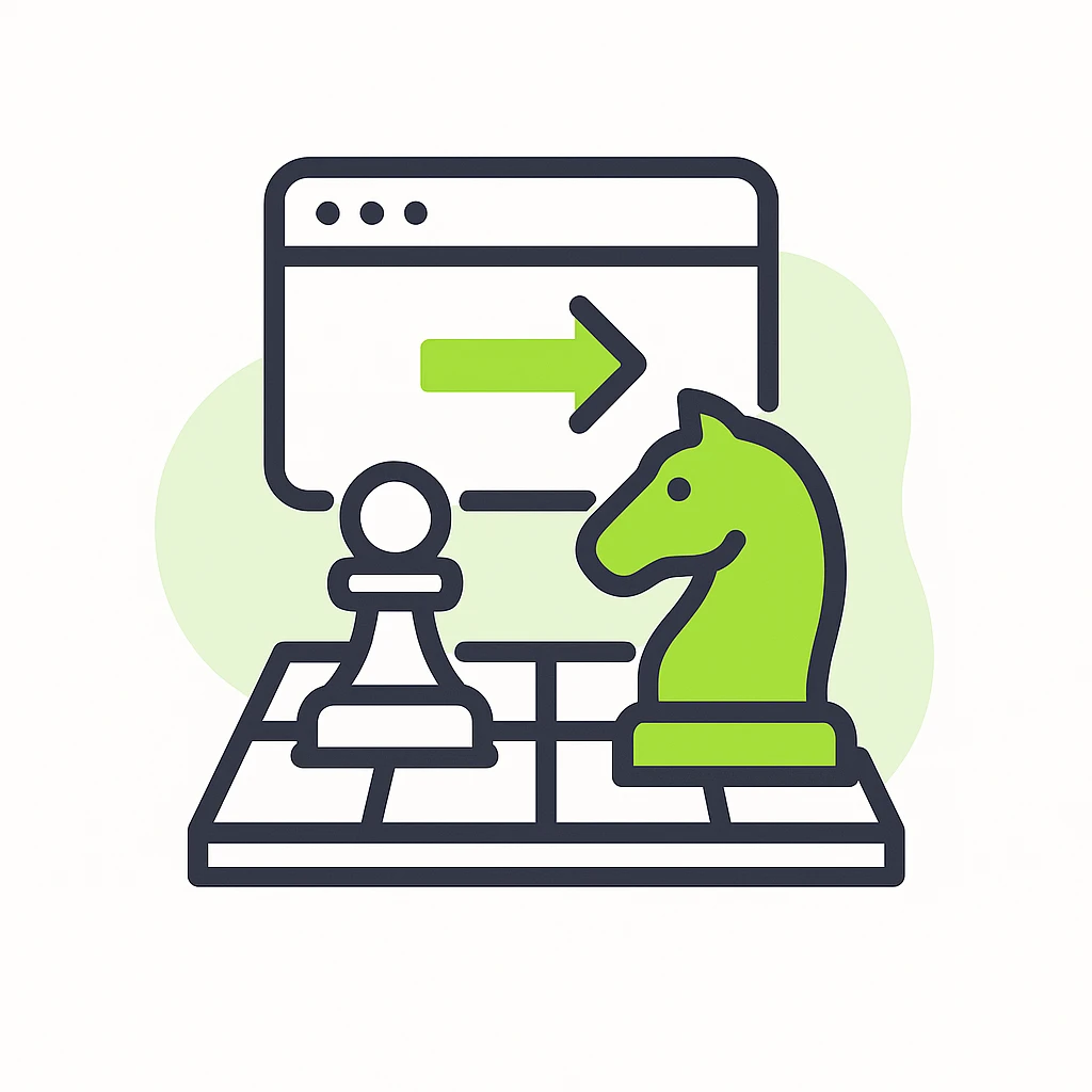 A representation of the concept: "Chess Opening Trainer. No text emoji