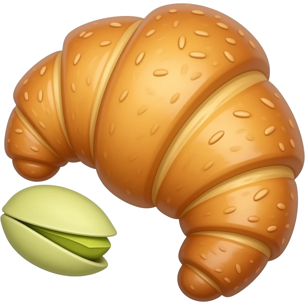 Круасан фисташка малина emoji