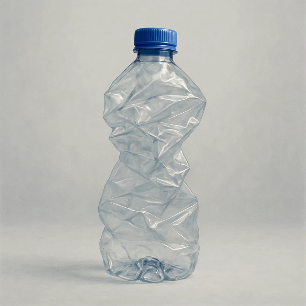 crumpled plastic bottle, style 1 emoji