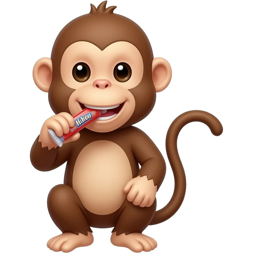 monkey with hi chew emoji