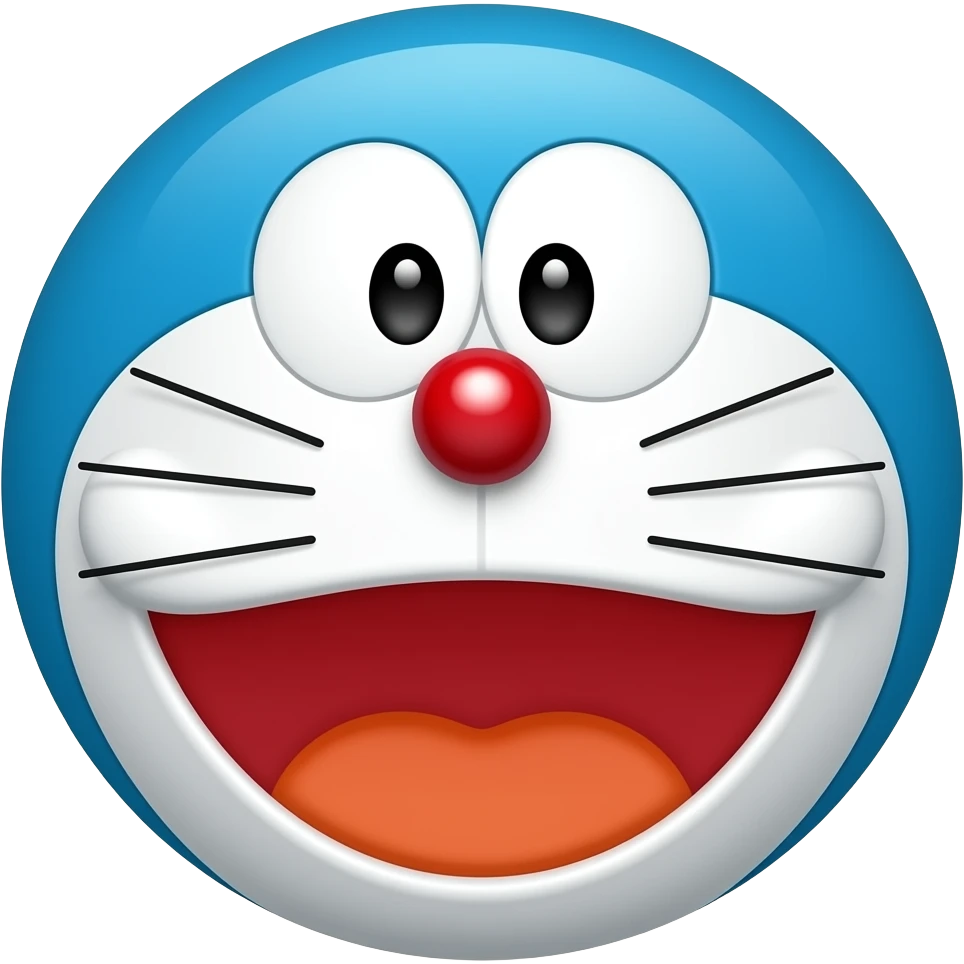 doraemon face emoji