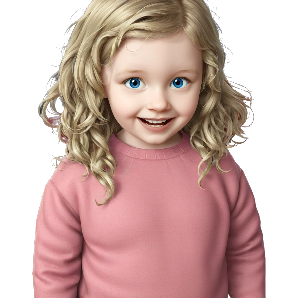 smiling girl with blue eyes emoji