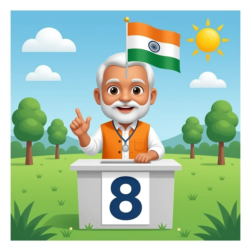 SHIBHATI BOOTH NO.8 BJP emoji