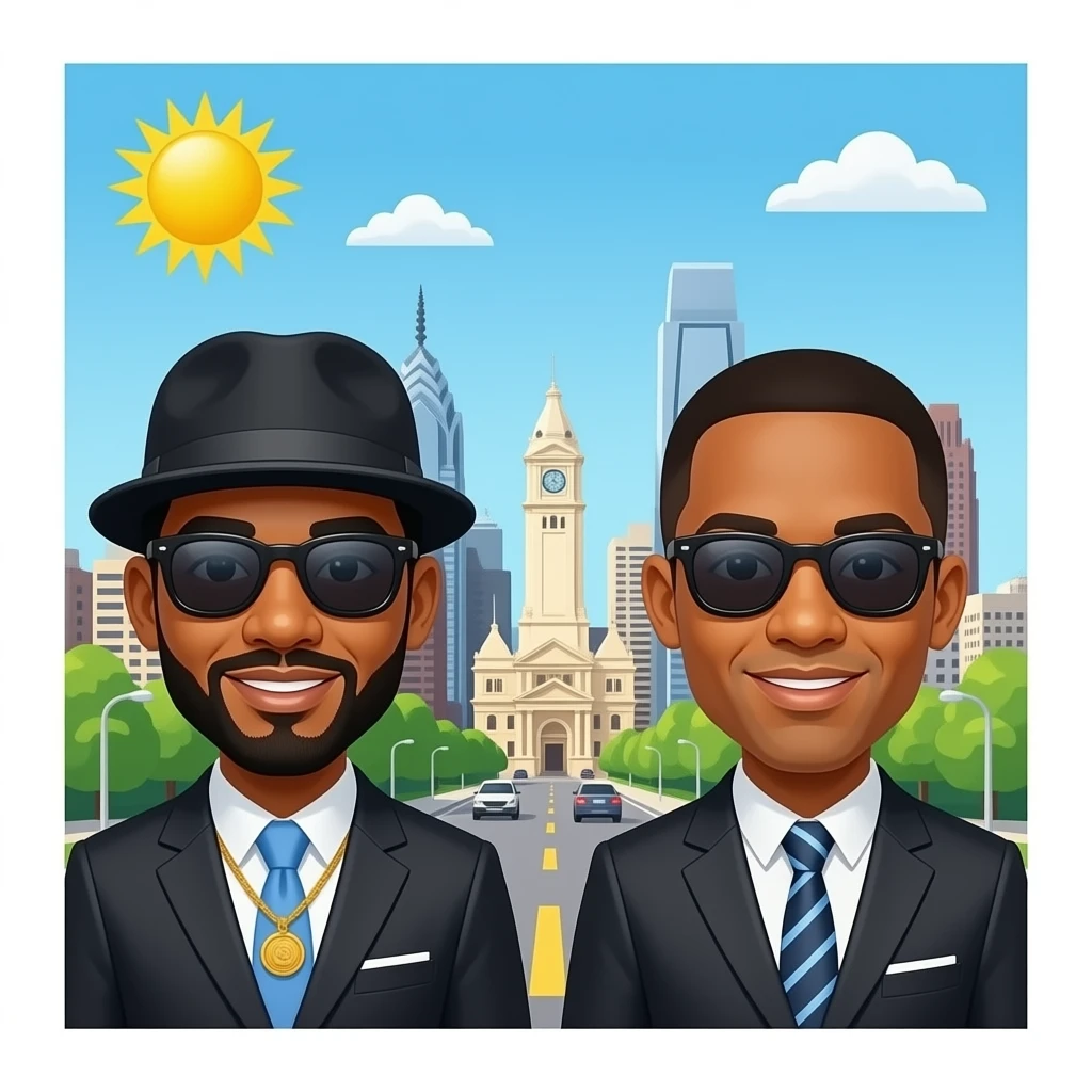 Philly, home to HipHop icons of DJ Jazzy Jeff and Will Smith emoji