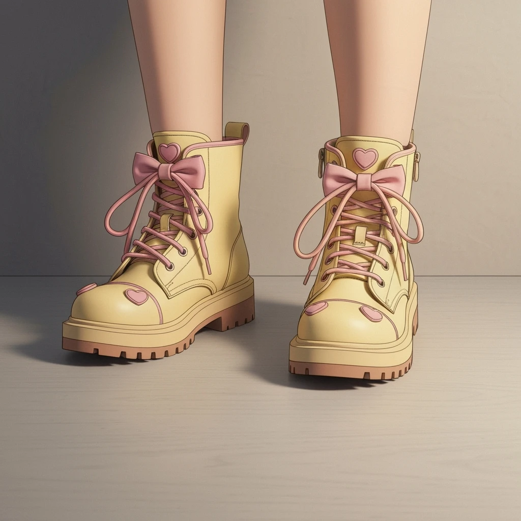 kpop boots, cute, expressive, minimal emoji