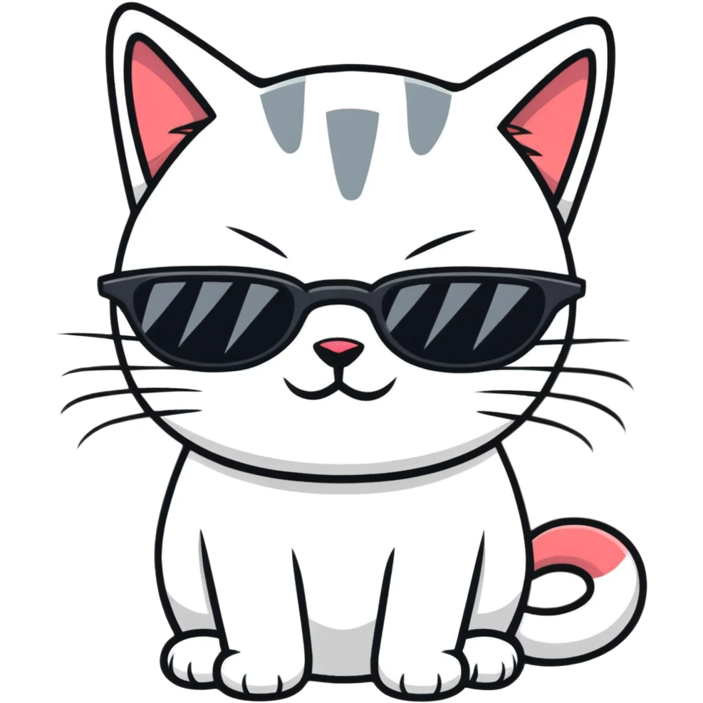 cat wearing sunglasses emoji