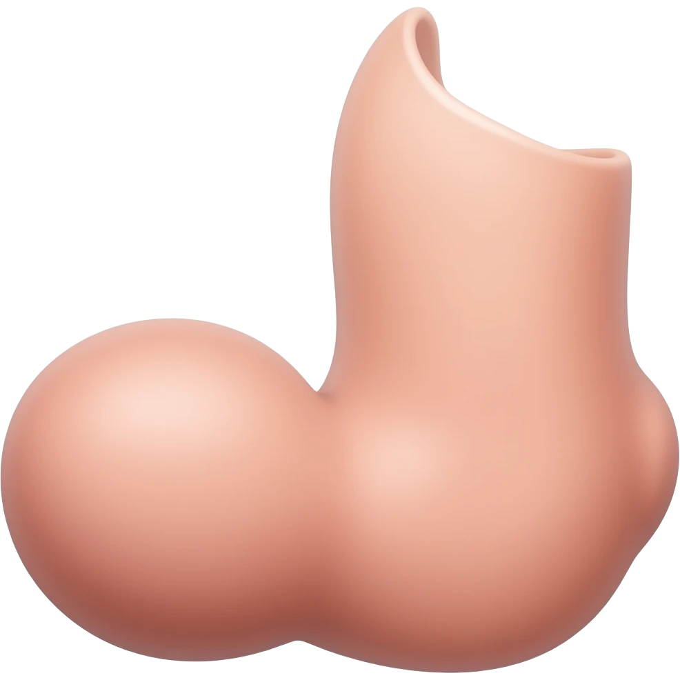 Nude big penis with testicles emoji