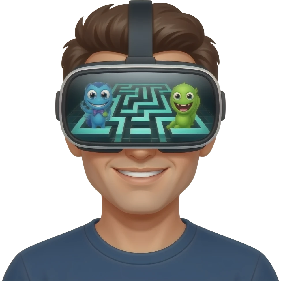 Calmdock cool YouTuber guy who playes vr games especially monsters and mazes emoji
