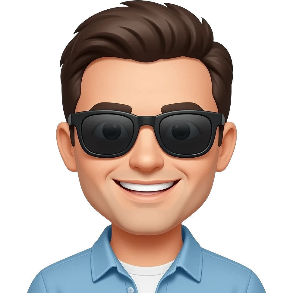 Emoji with sun glasses under the emoji emoji