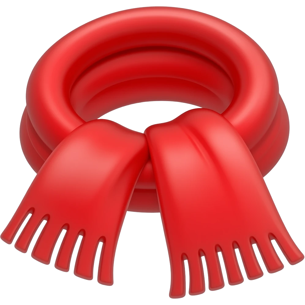 Scarf red emoji