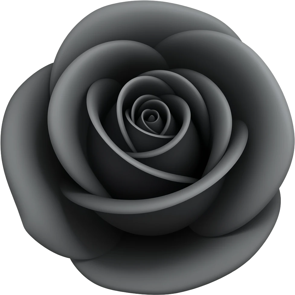 ایموجی گل رز مشکی emoji