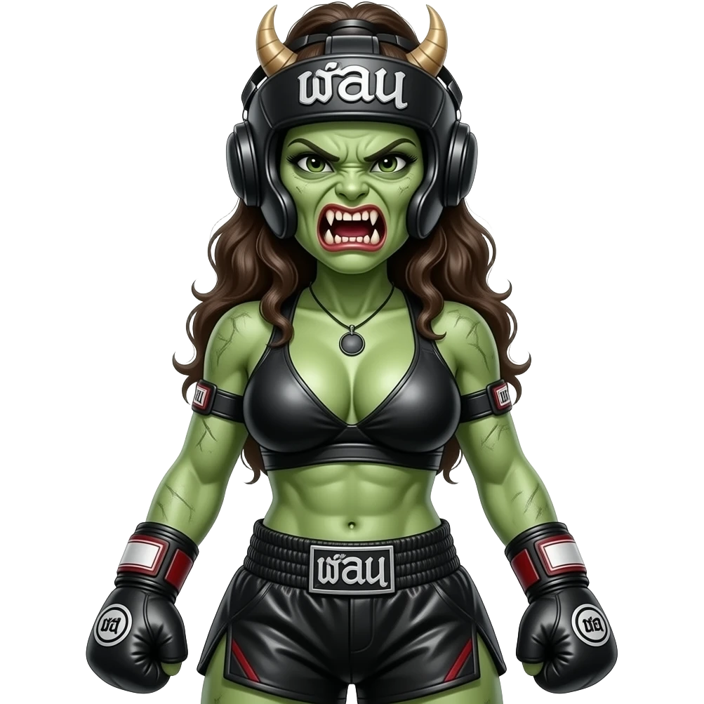 Sexy female, Muay thai monster Boobs More monster emoji