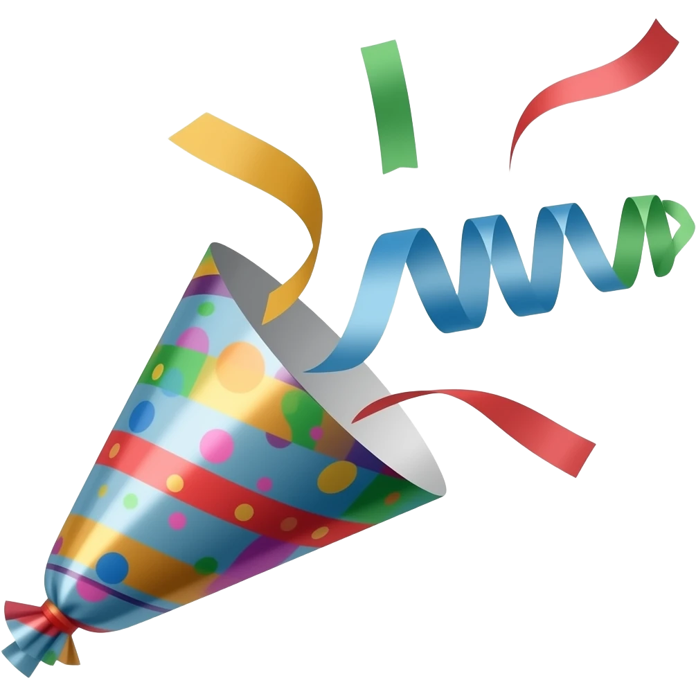 party popper emoji