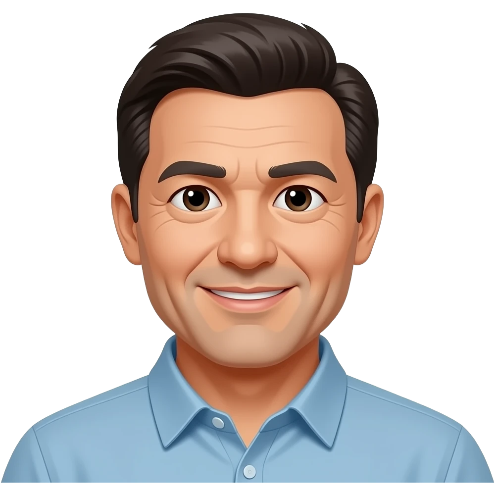 51 year old man only the head emoji