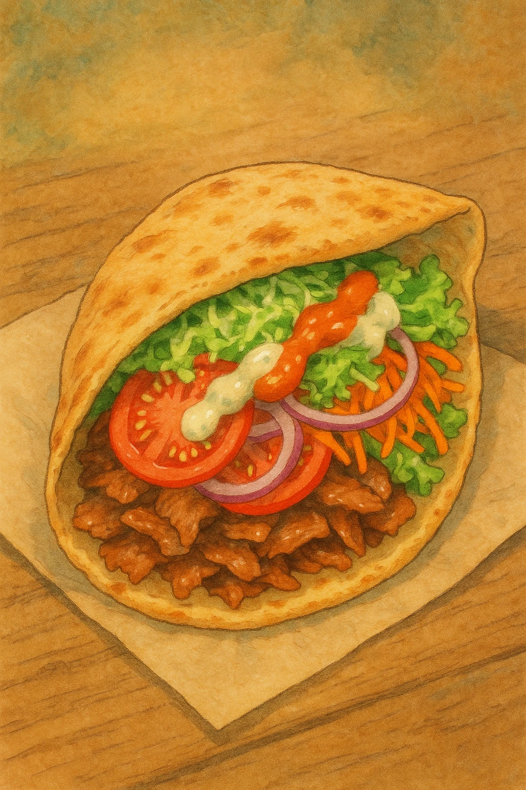 döner kebab emoji