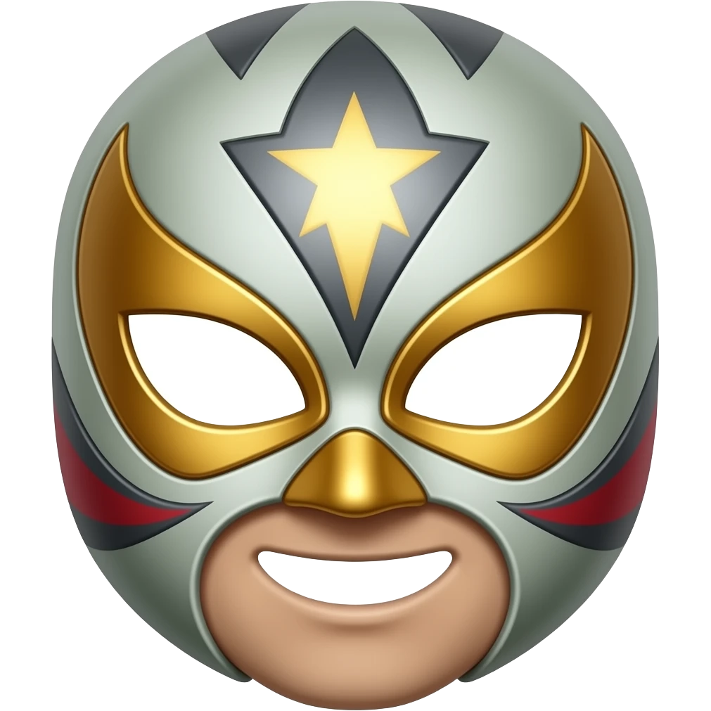 Máscara de luchador emoji