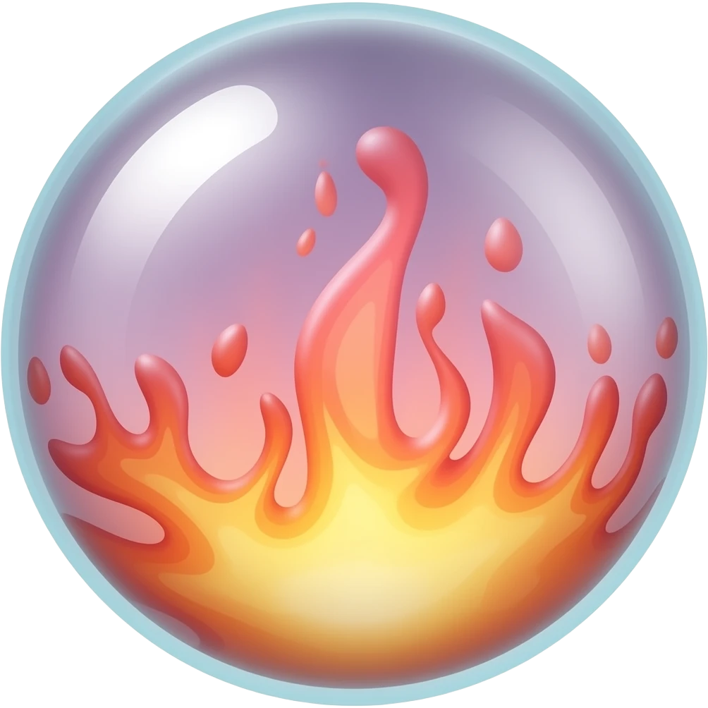 lava lamp with psychedelic lava emoji