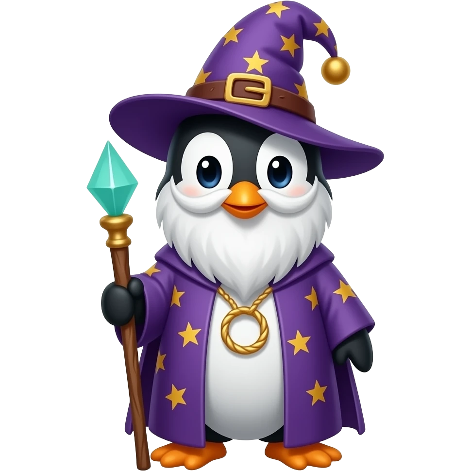 Penguin Wizard emoji