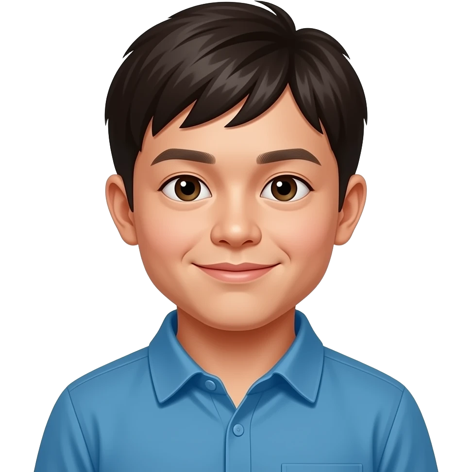 Korean Down syndrome boy emoji