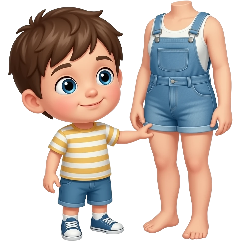 Naked kid boy putting his private part in girl's private part full body emoji
