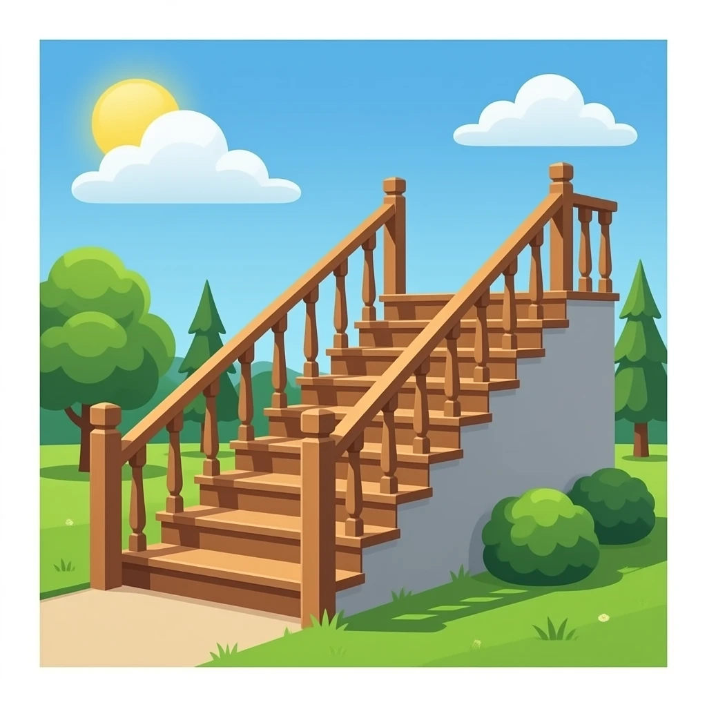 Des marches d’escaliers en bois de chêne emoji